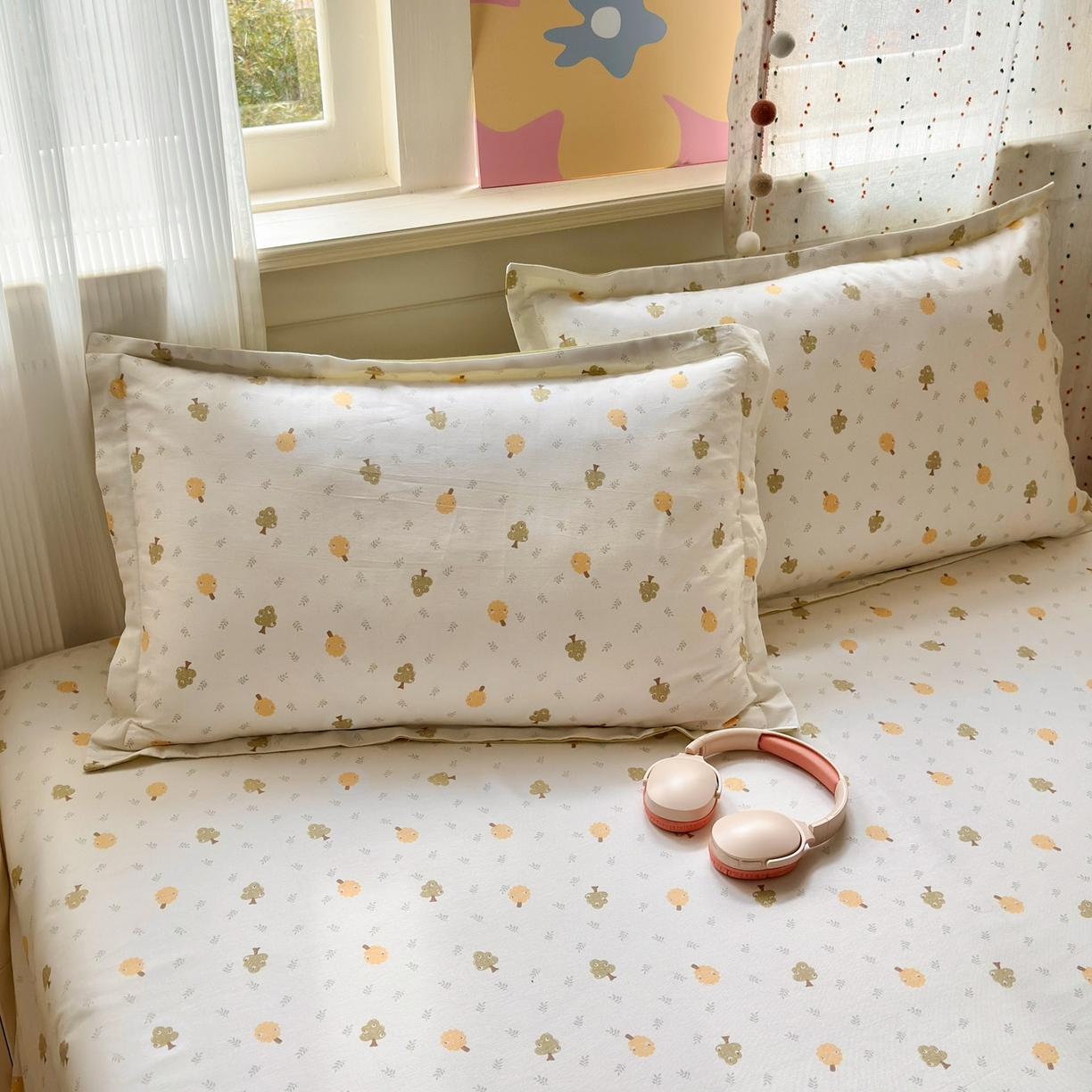 典雅家纺 2026新款12868全棉纯棉印花单枕套枕套单件单品枕套 树拾光