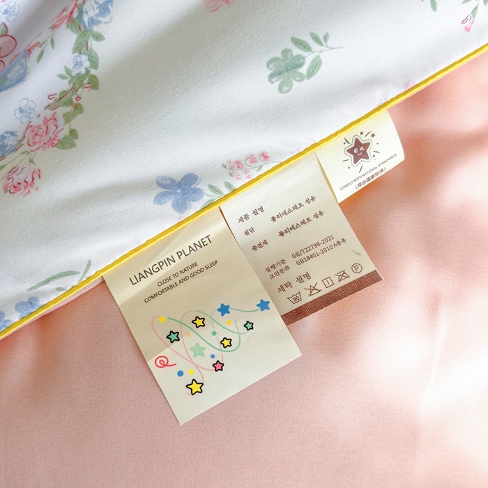 91家纺网 家纺一手货源 找家纺 金蕊阁 2025新款A类水洗双层纱夏被大豆夏被夏凉被空调被花仙兔