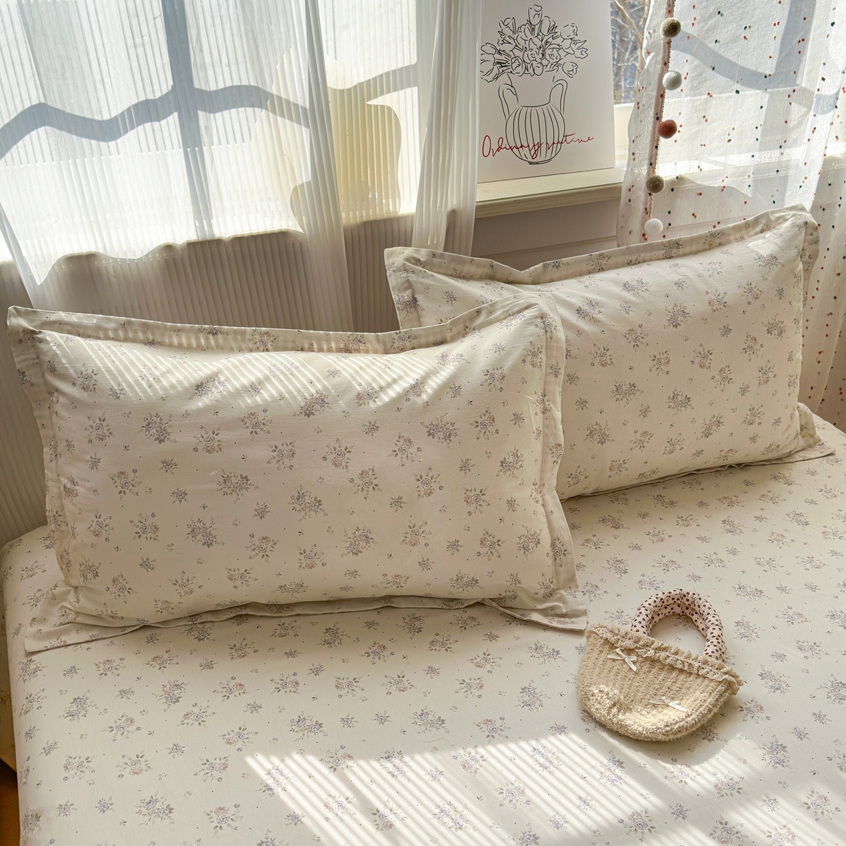 典雅家纺 2026新款12868全棉纯棉印花单枕套枕套单件单品枕套 子苏