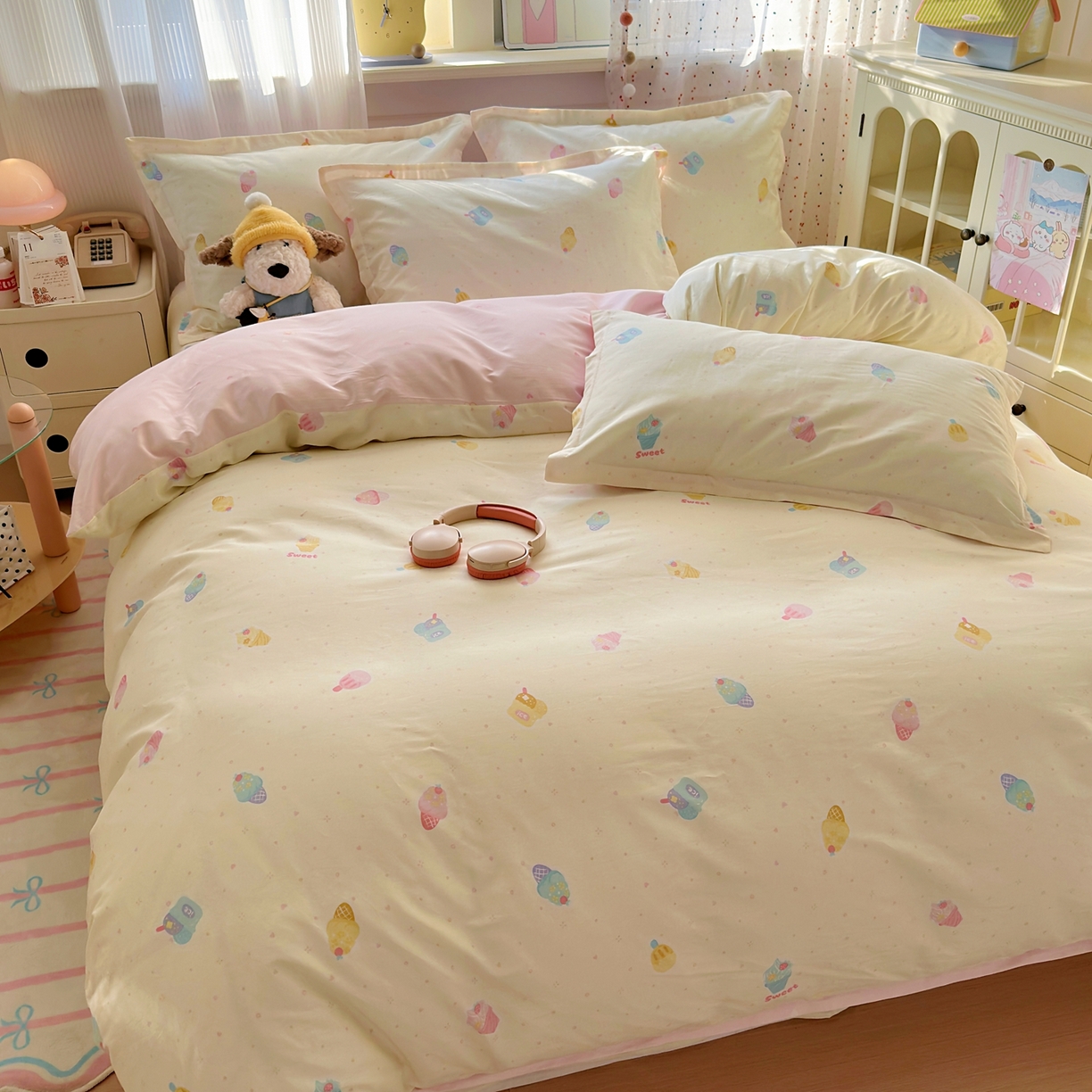 91家纺网 家纺一手货源 找家纺 （总）典雅家纺 2026新款12868全棉纯棉印花四件套