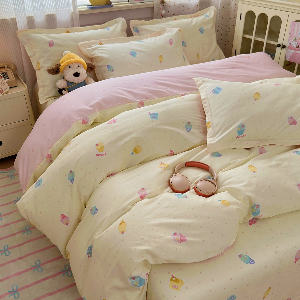 91家纺网 家纺一手货源 找家纺 （总）典雅家纺 2026新款12868全棉纯棉印花四件套