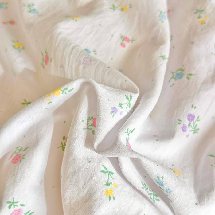 91家纺网 家纺一手货源 找家纺 金蕊阁 2025新款A类水洗双层纱夏被大豆夏被夏凉被空调被花韵