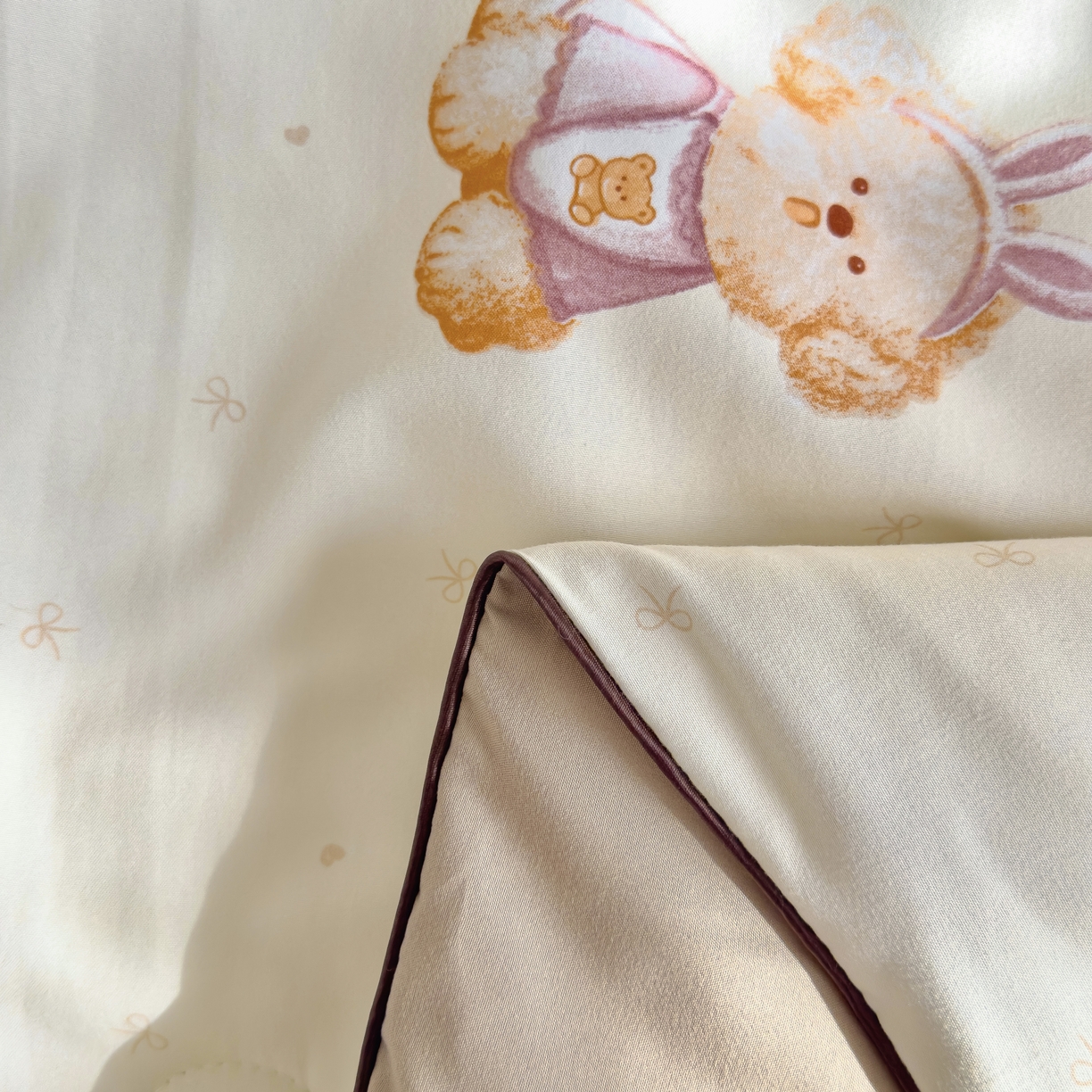 91家纺网 家纺一手货源 找家纺 金蕊阁 2025新款A类水洗双层纱夏被大豆夏被夏凉被空调被乐奇