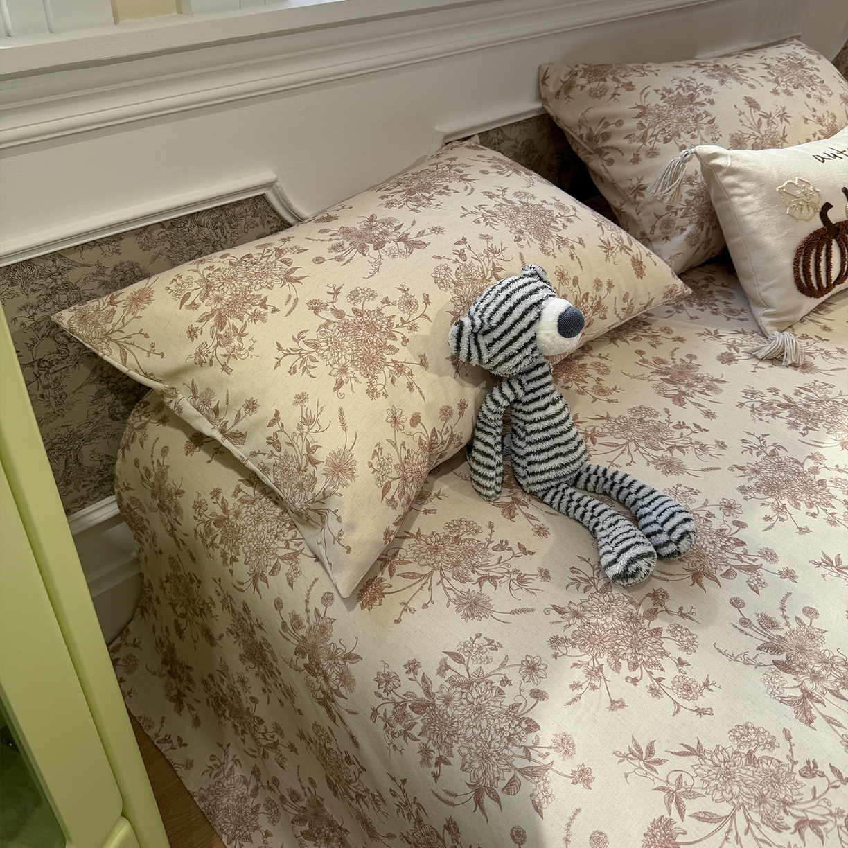 91家纺网 家纺一手货源 找家纺 （总）蓝邻家纺 2026年新款全棉纯棉棉麻复古风单床单单品床单单件场景一