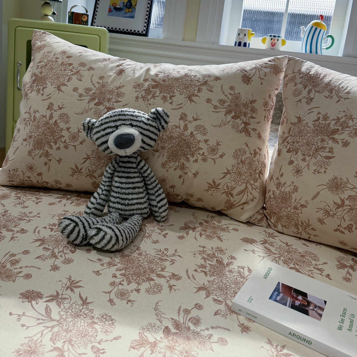 91家纺网 家纺一手货源 找家纺 （总）蓝邻家纺 2026年新款全棉纯棉棉麻复古风单床单单品床单单件场景一