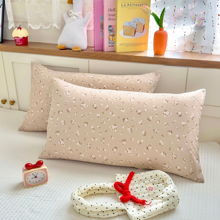 91家纺网 家纺一手货源 找家纺 金蕊阁 2025新款A类水洗双层纱夏被大豆夏被夏凉被空调被绒花语