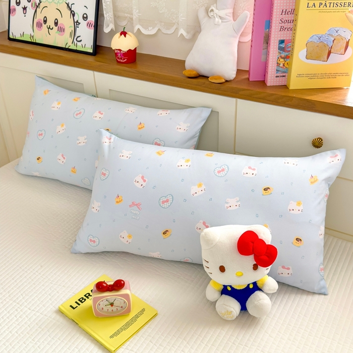 91家纺网 家纺一手货源 找家纺 金蕊阁 2025新款A类水洗双层纱夏被大豆夏被夏凉被空调被小猫甜品店