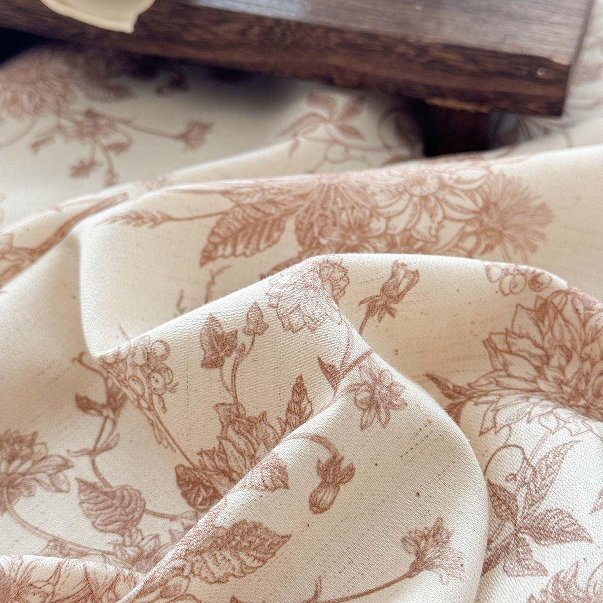 91家纺网 家纺一手货源 找家纺 （总）蓝邻家纺 2026年新款全棉纯棉棉麻复古风单床单单品床单单件场景二