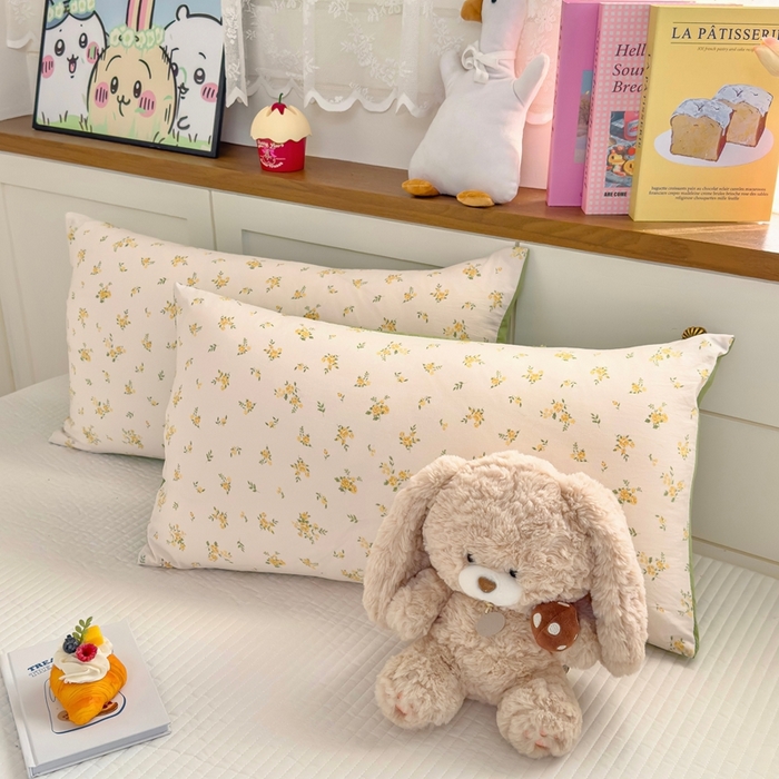 91家纺网 家纺一手货源 找家纺 金蕊阁 2025新款A类水洗双层纱夏被大豆夏被夏凉被空调被花间梦