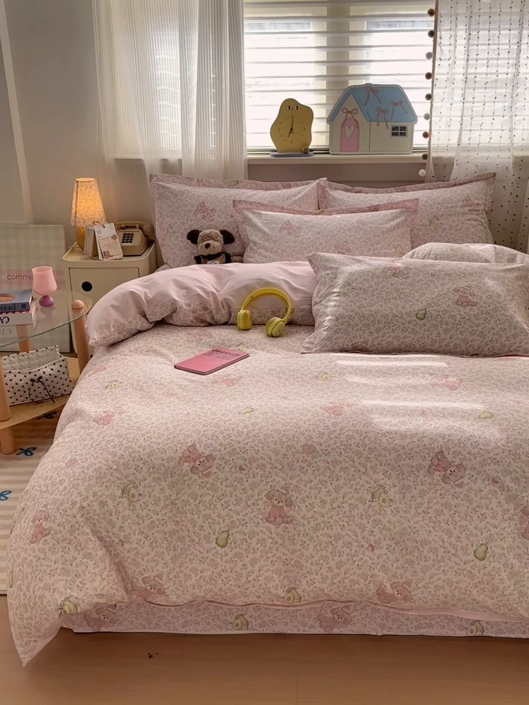 91家纺网 家纺一手货源 找家纺 典雅家纺 2026新款12868全棉纯棉印花四件套 花样萌宠