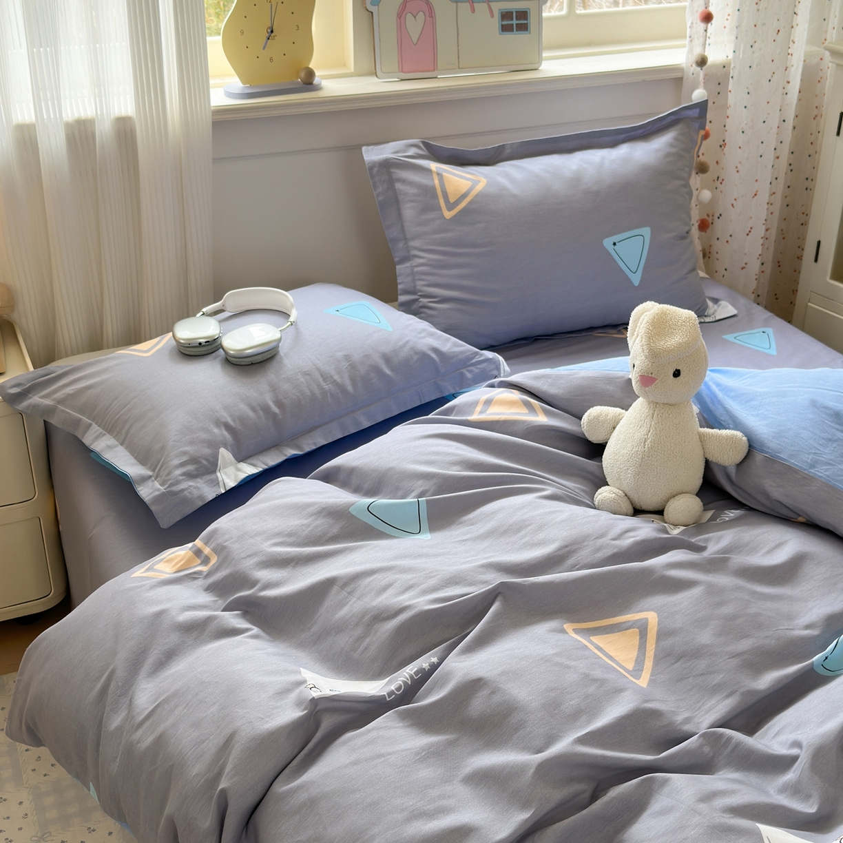 91家纺网 家纺一手货源 找家纺 典雅家纺 2026新款12868全棉纯棉印花四件套 吉米