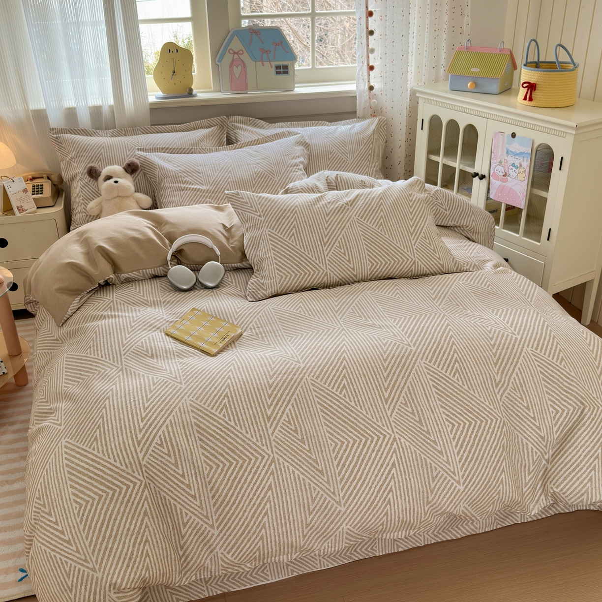 91家纺网 家纺一手货源 找家纺 典雅家纺 2026新款12868全棉纯棉印花四件套 卢卡斯