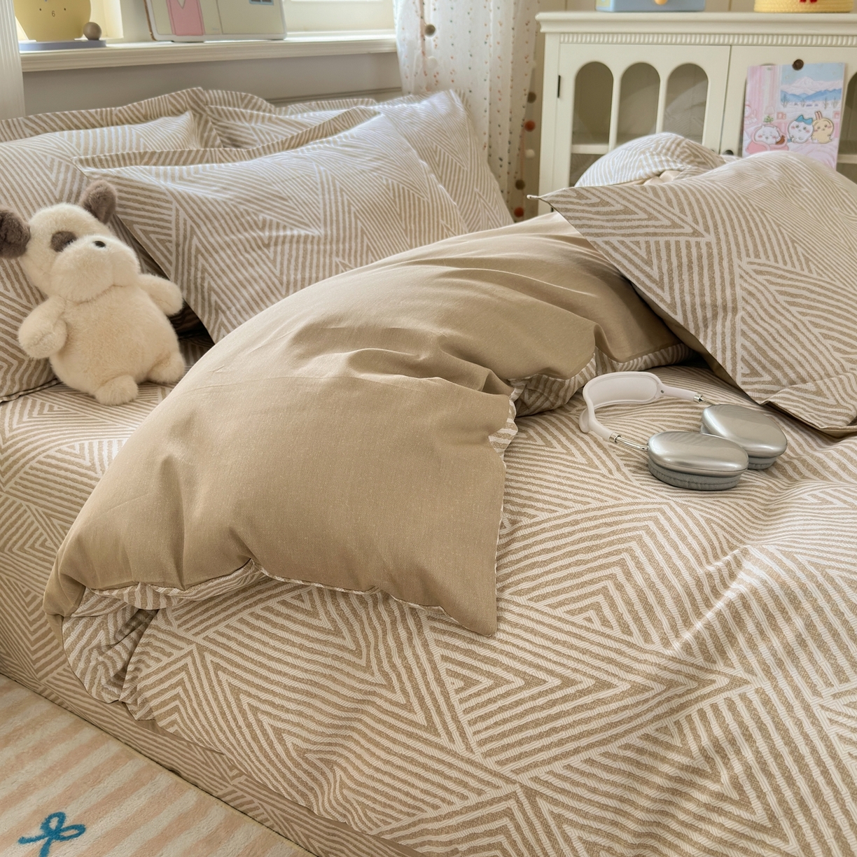 91家纺网 家纺一手货源 找家纺 典雅家纺 2026新款12868全棉纯棉印花四件套 卢卡斯