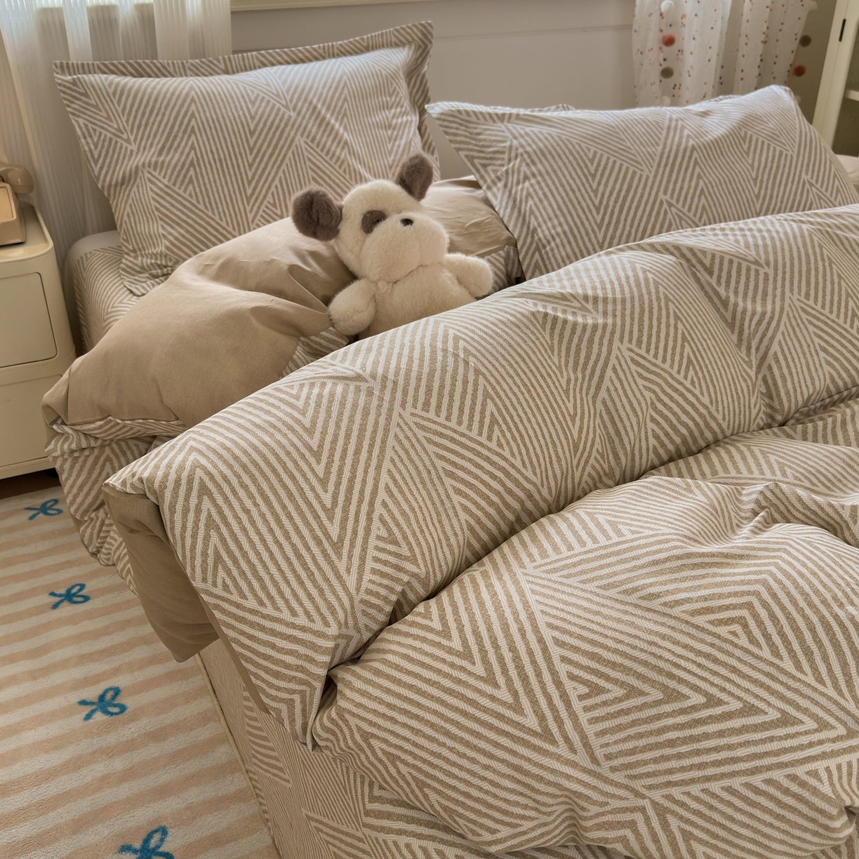 91家纺网 家纺一手货源 找家纺 典雅家纺 2026新款12868全棉纯棉印花四件套 卢卡斯