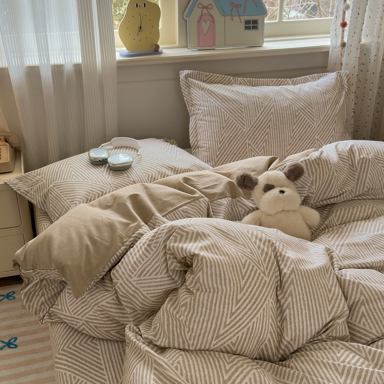 91家纺网 家纺一手货源 找家纺 典雅家纺 2026新款12868全棉纯棉印花四件套 卢卡斯