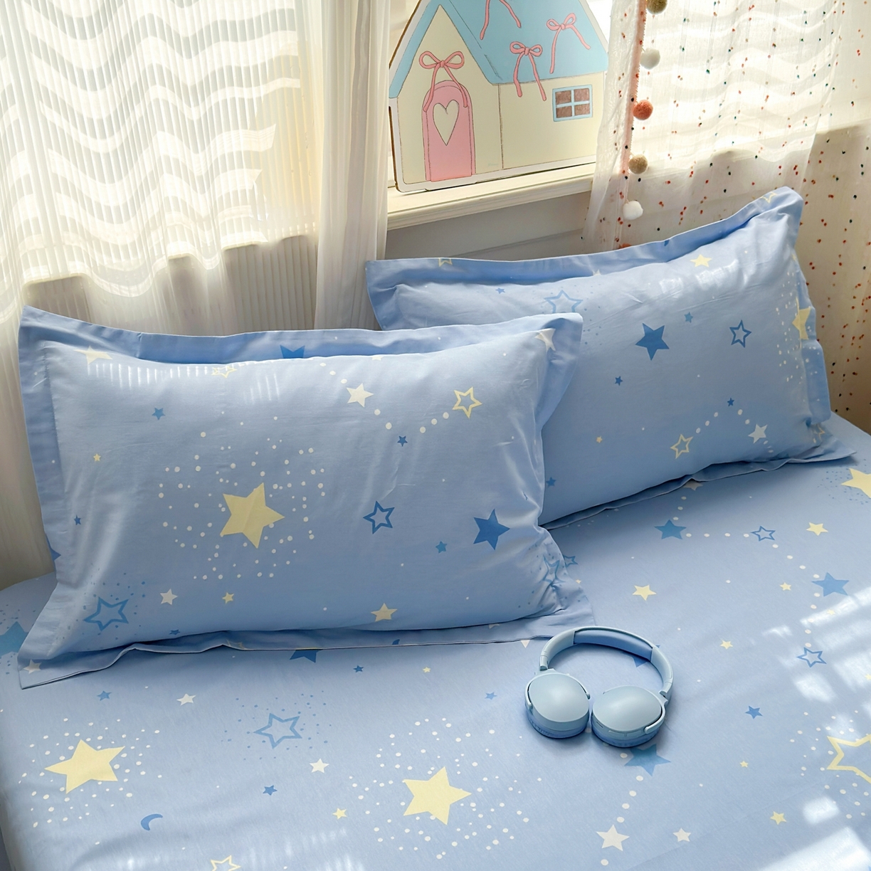 91家纺网 家纺一手货源 找家纺 典雅家纺 2026新款12868全棉纯棉印花四件套 五星集