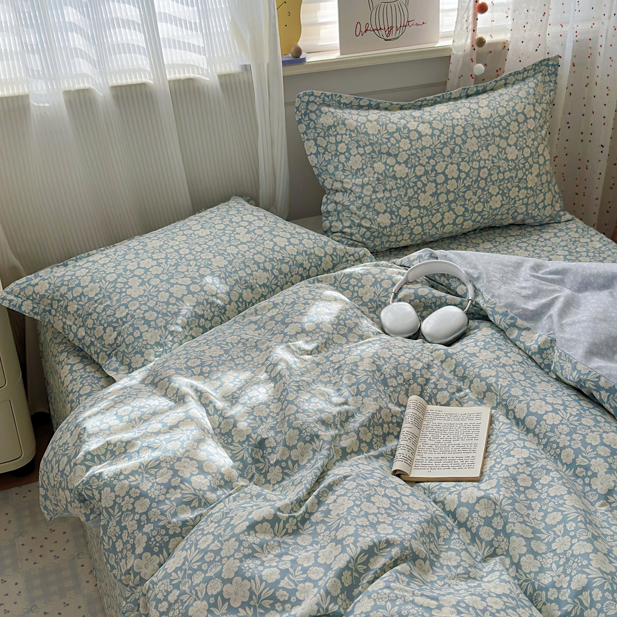 91家纺网 家纺一手货源 找家纺 典雅家纺 2026新款12868全棉纯棉印花四件套 云夕