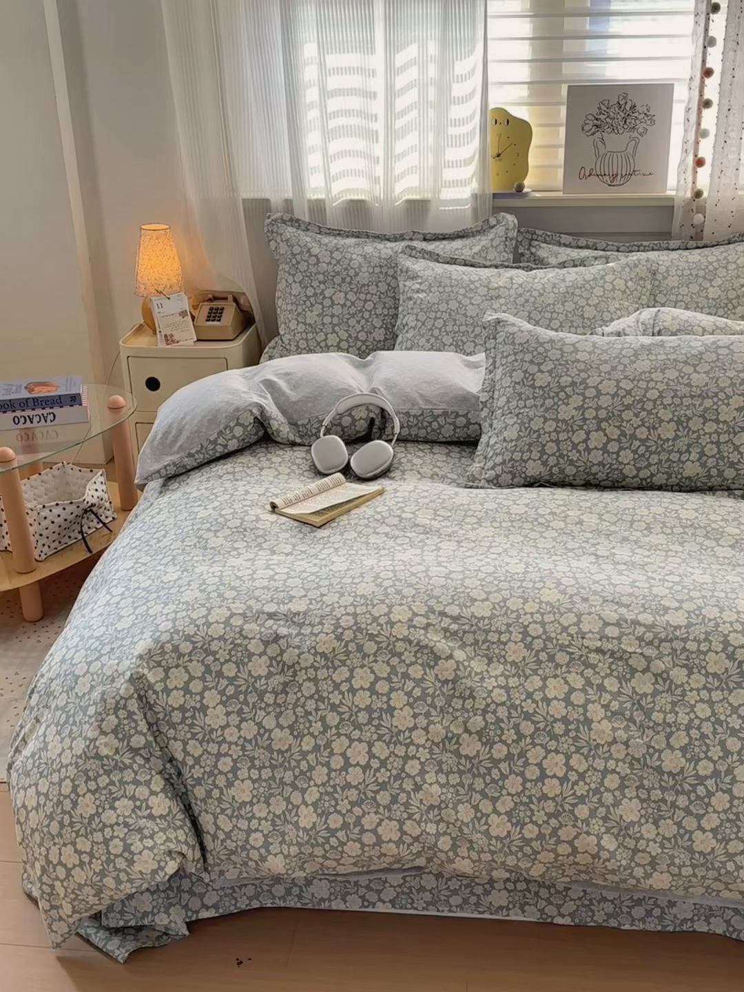 91家纺网 家纺一手货源 找家纺 典雅家纺 2026新款12868全棉纯棉印花四件套 云夕