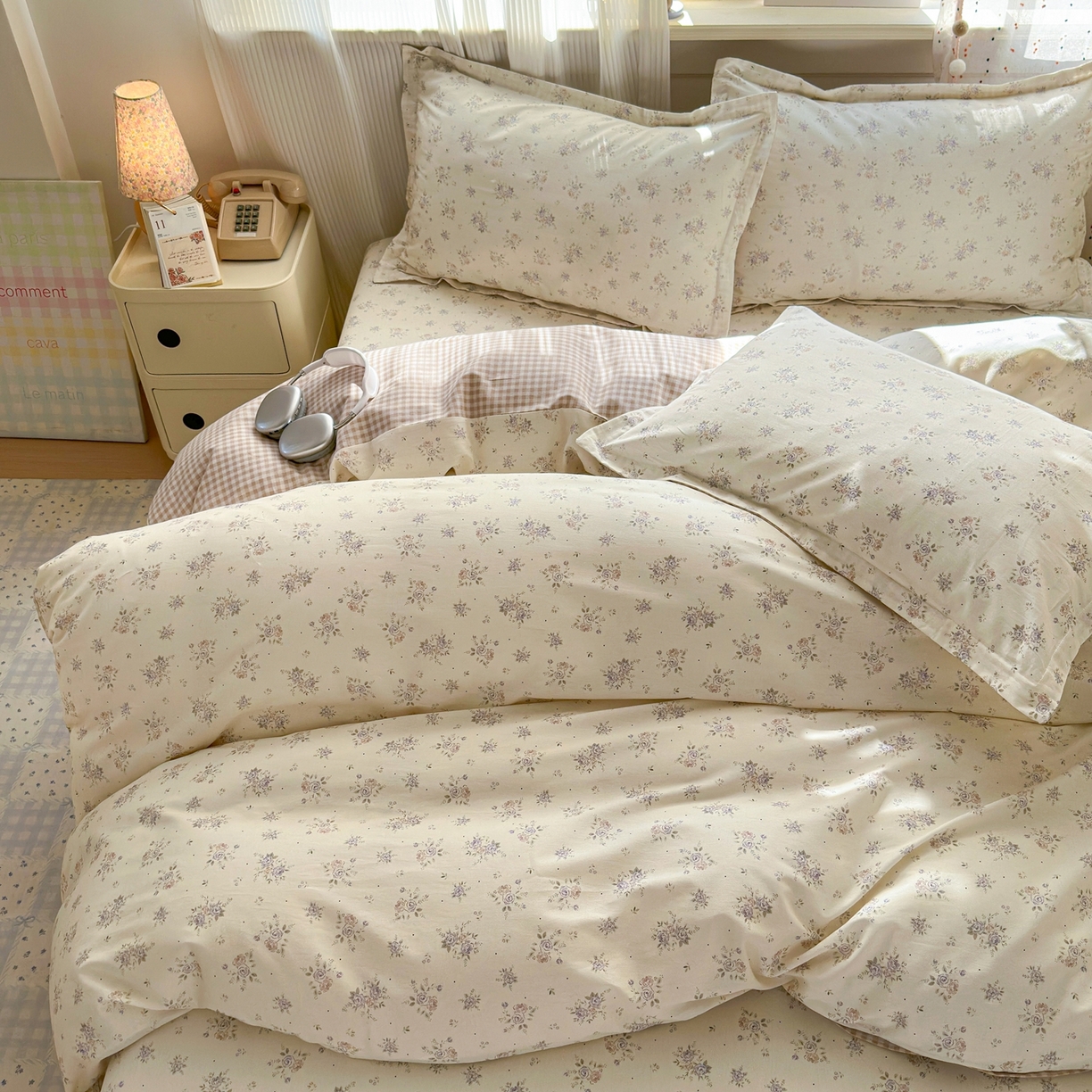 91家纺网 家纺一手货源 找家纺 典雅家纺 2026新款12868全棉纯棉印花四件套 子苏