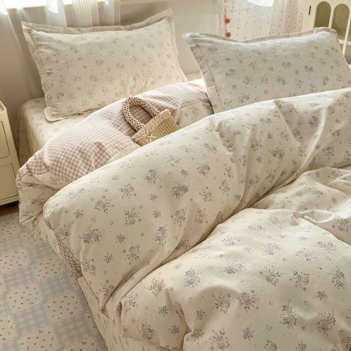 91家纺网 家纺一手货源 找家纺 典雅家纺 2026新款12868全棉纯棉印花四件套 子苏