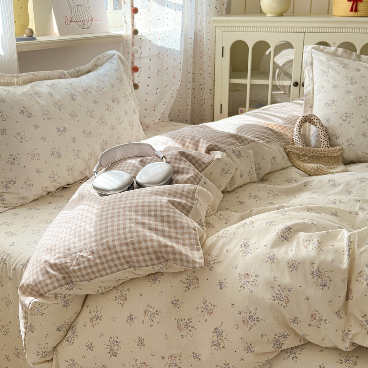 91家纺网 家纺一手货源 找家纺 典雅家纺 2026新款12868全棉纯棉印花四件套 子苏