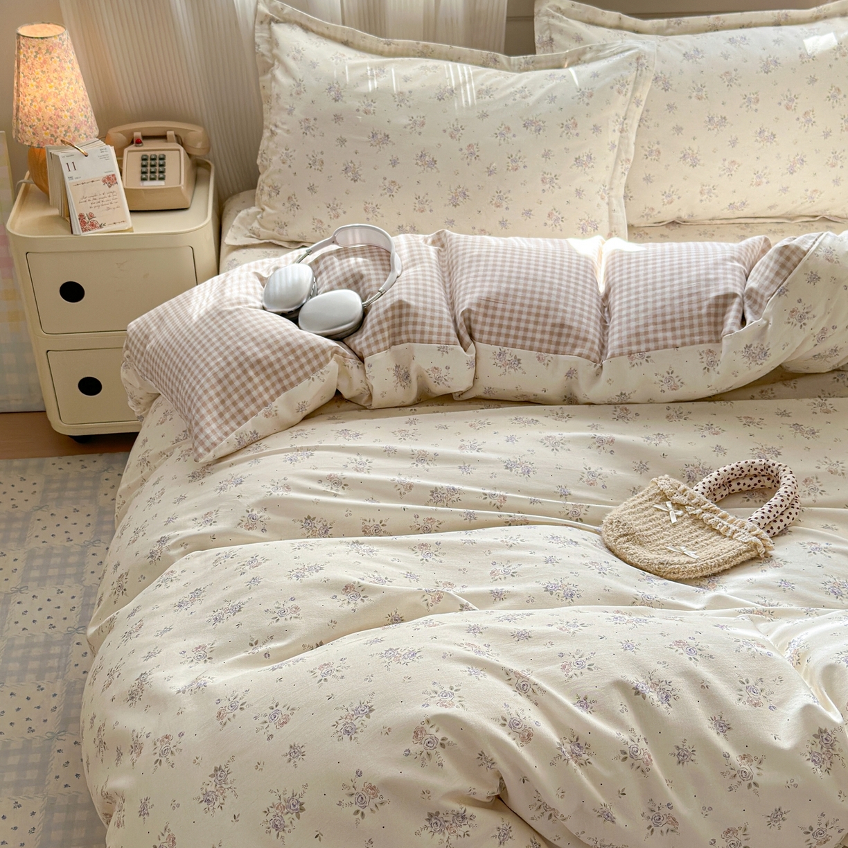 91家纺网 家纺一手货源 找家纺 典雅家纺 2026新款12868全棉纯棉印花四件套 子苏