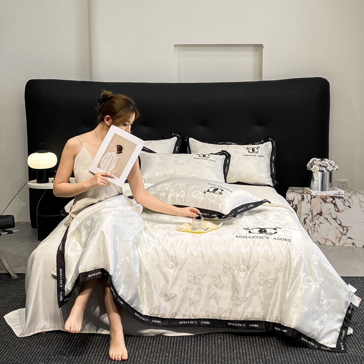 91家纺网 家纺一手货源 找家纺 （总）宇航家纺 2026新款厚织提花绣花水洗真丝夏被四件套单夏被