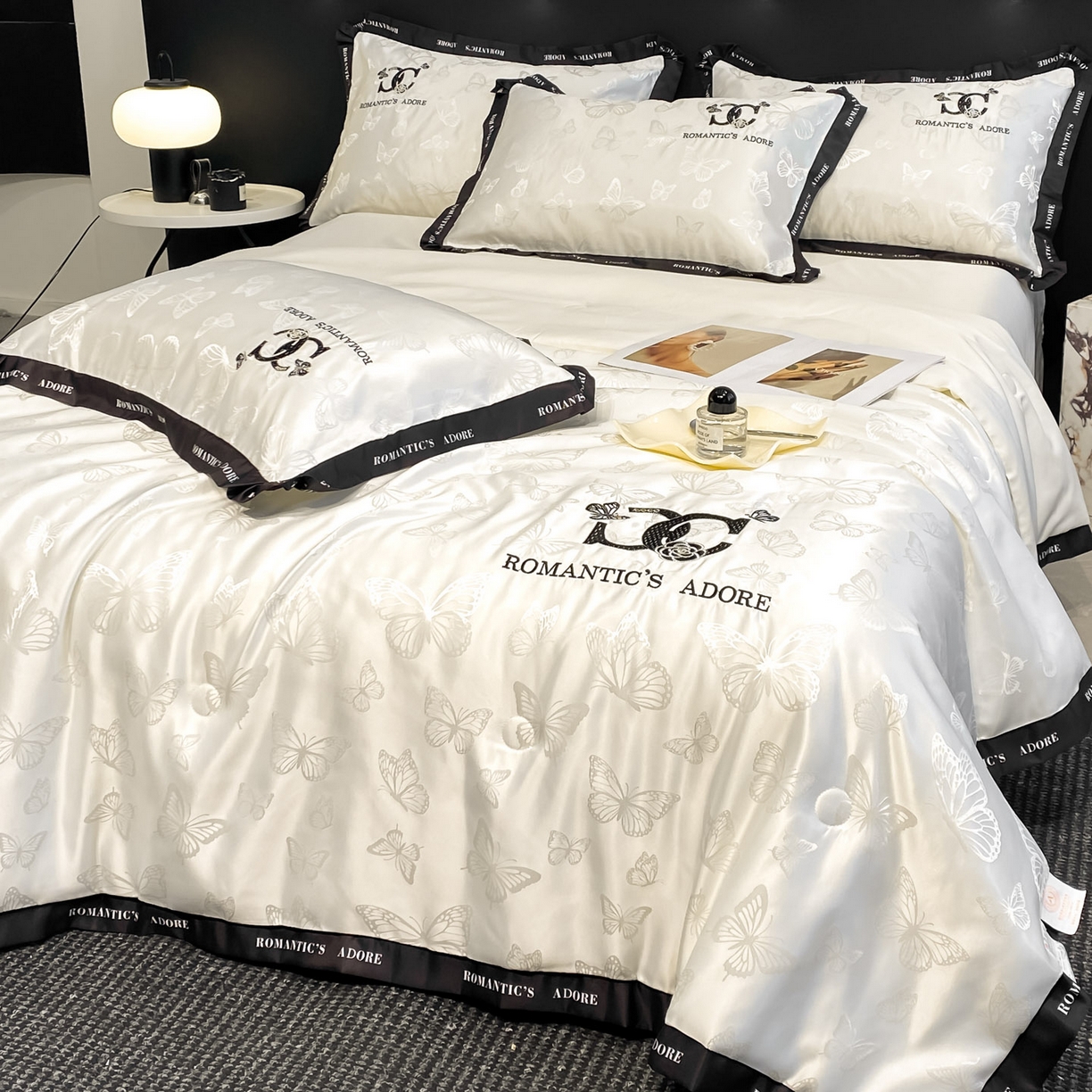 91家纺网 家纺一手货源 找家纺 （总）宇航家纺 2026新款厚织提花绣花水洗真丝夏被四件套单夏被