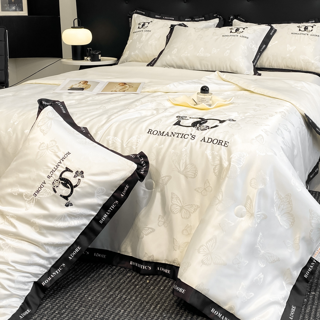 91家纺网 家纺一手货源 找家纺 （总）宇航家纺 2026新款厚织提花绣花水洗真丝夏被四件套单夏被