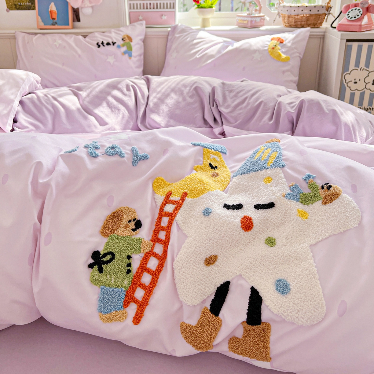 91家纺网 家纺一手货源 找家纺 （总）田子坊（原亨通） 2026新款韩版奶油花边水洗双层纱四件套