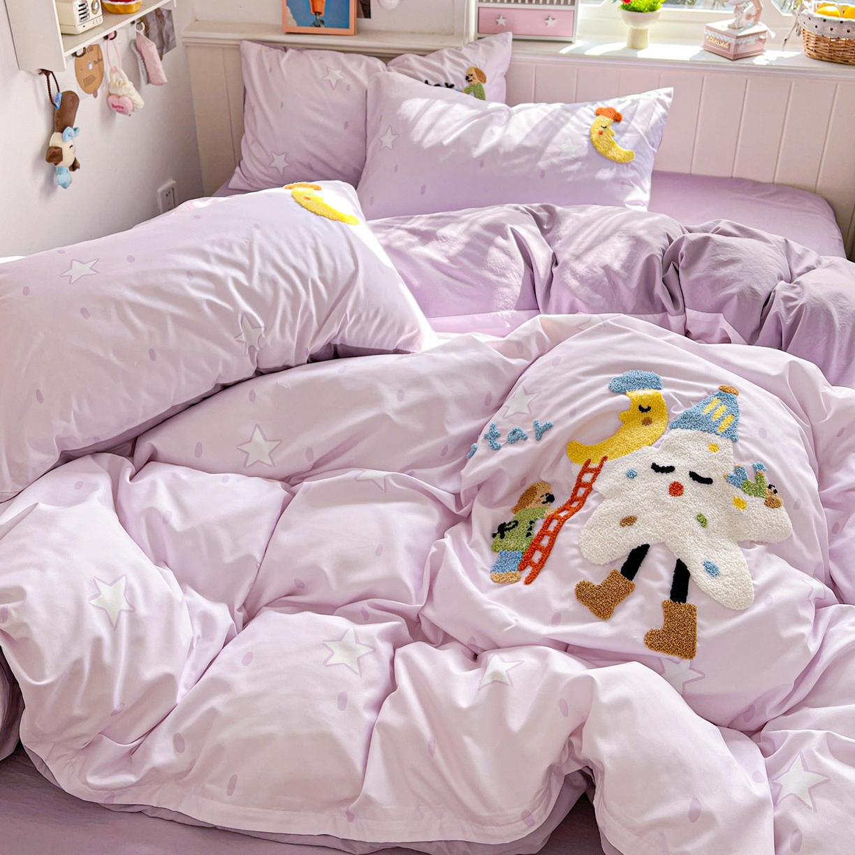 91家纺网 家纺一手货源 找家纺 （总）田子坊（原亨通） 2026春夏新款柔肤立体毛巾绣水洗棉四件套-系列一