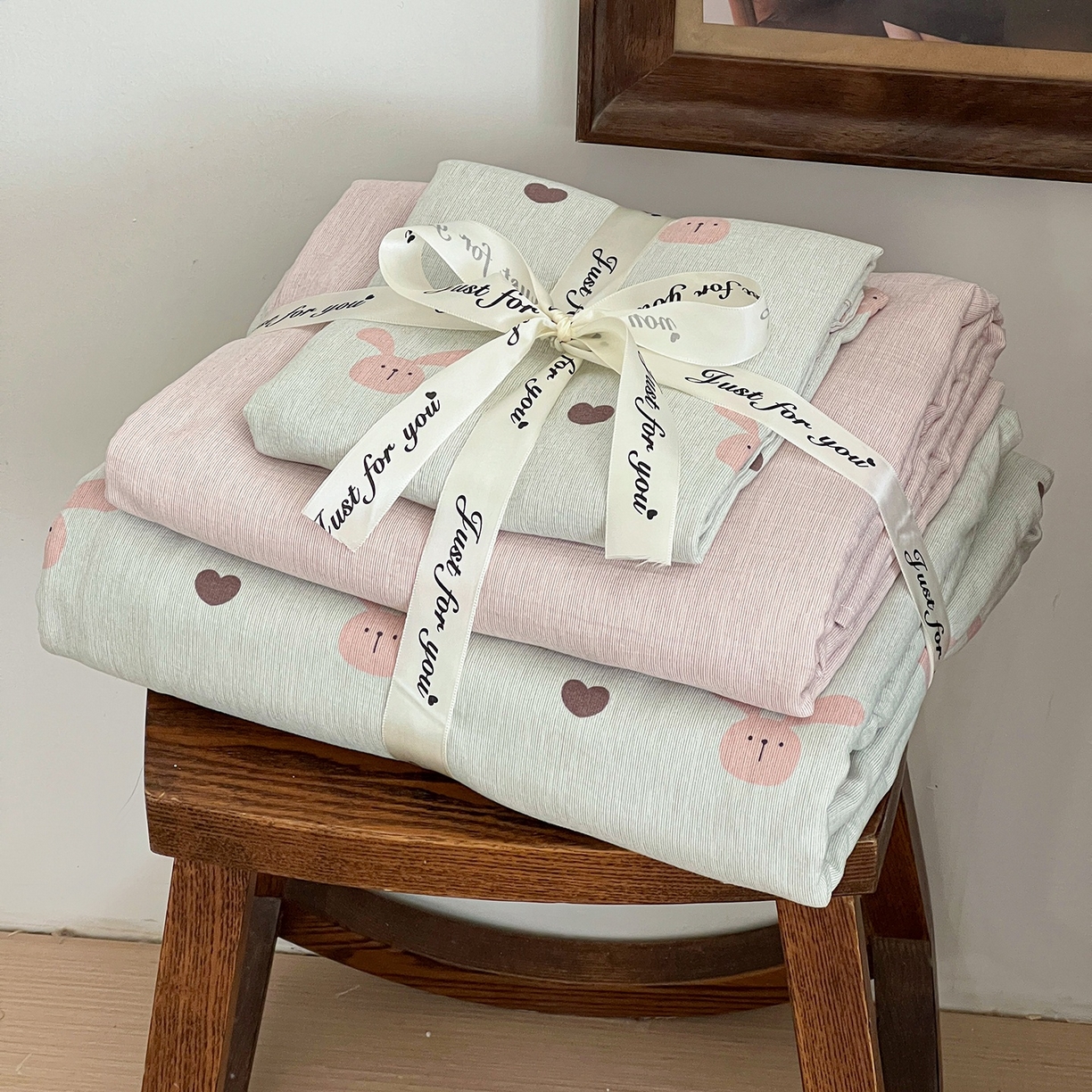 91家纺网 家纺一手货源 找家纺 （总）弗苓家纺 2026春季新款高克重加厚色织提花四件套