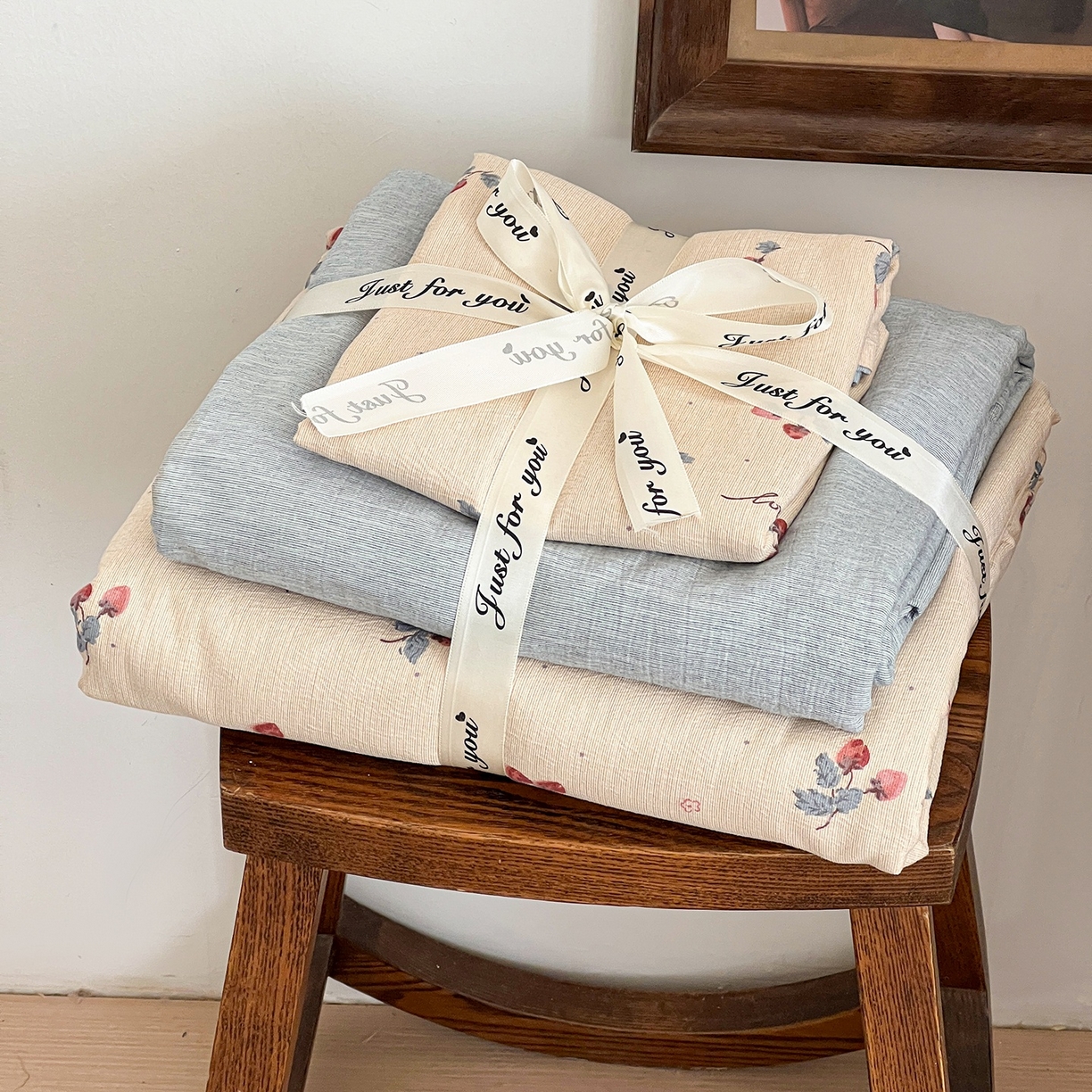 91家纺网 家纺一手货源 找家纺 （总）弗苓家纺 2026春季新款高克重加厚色织提花四件套