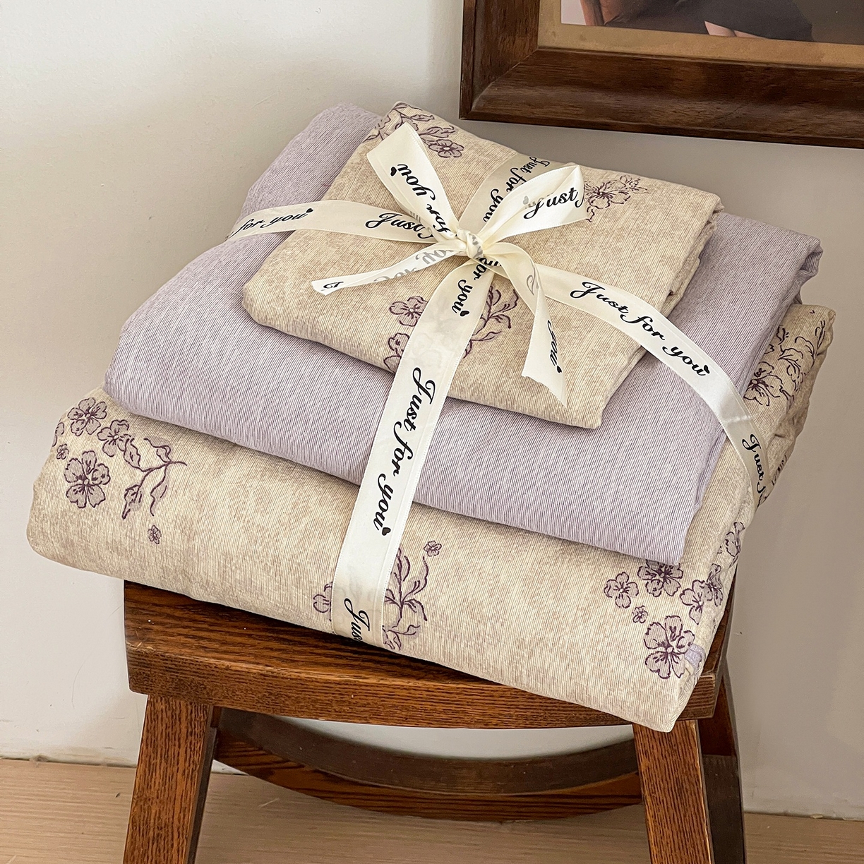 91家纺网 家纺一手货源 找家纺 （总）弗苓家纺 2026春季新款高克重加厚色织提花四件套