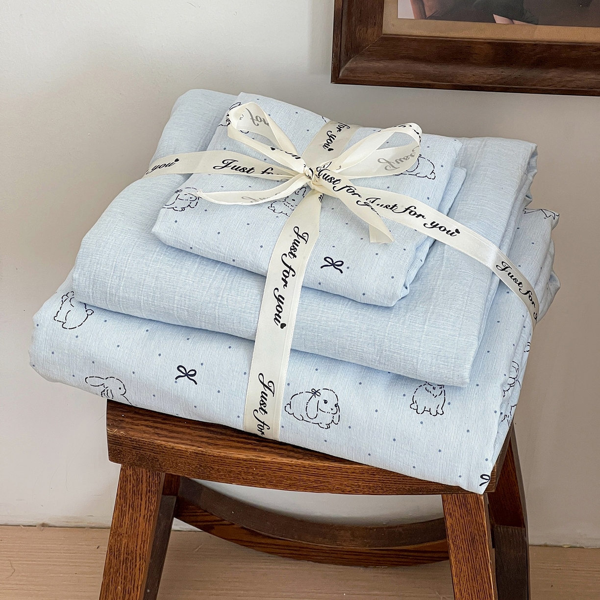 91家纺网 家纺一手货源 找家纺 （总）弗苓家纺 2026春季新款高克重加厚色织提花四件套