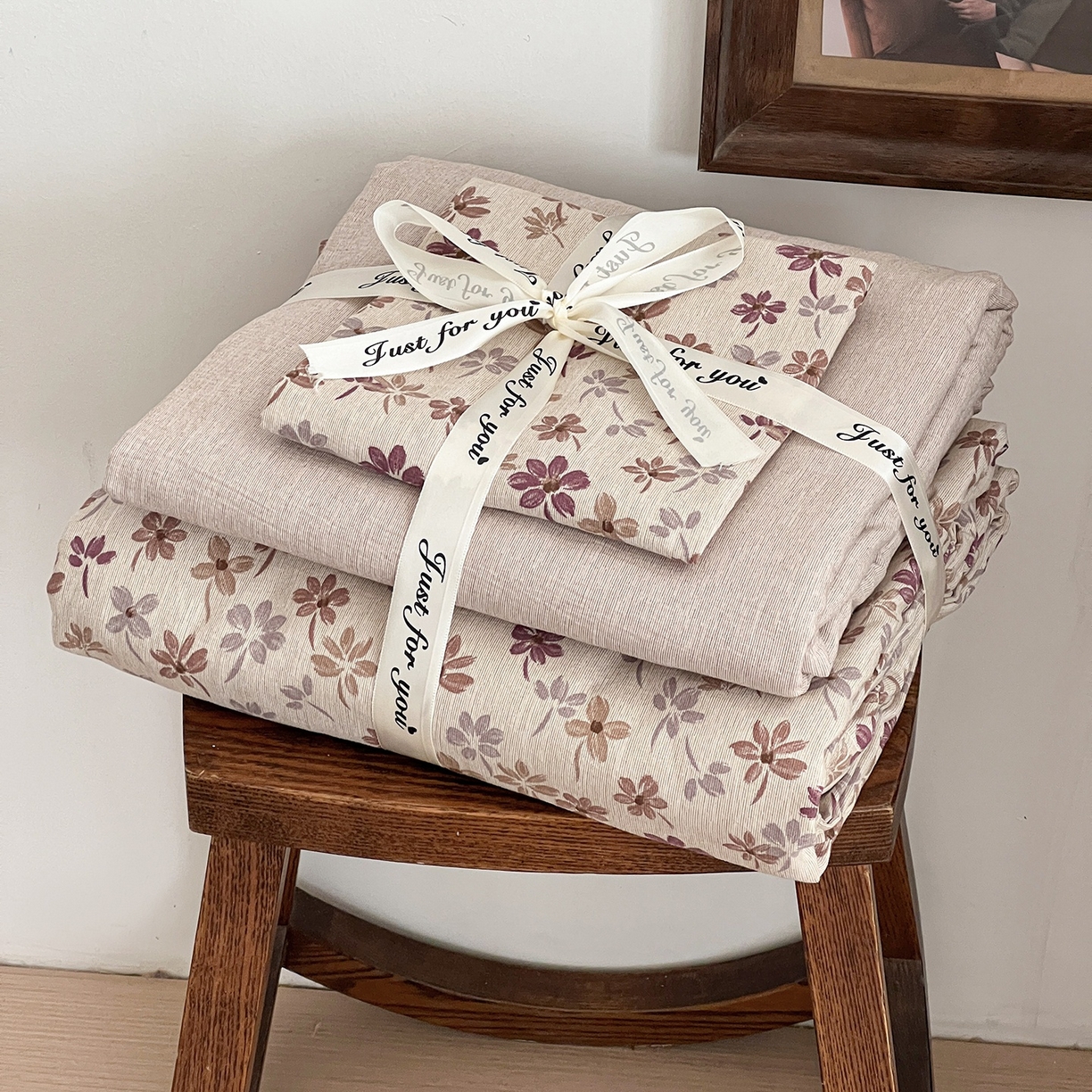 91家纺网 家纺一手货源 找家纺 （总）弗苓家纺 2026春季新款高克重加厚色织提花四件套