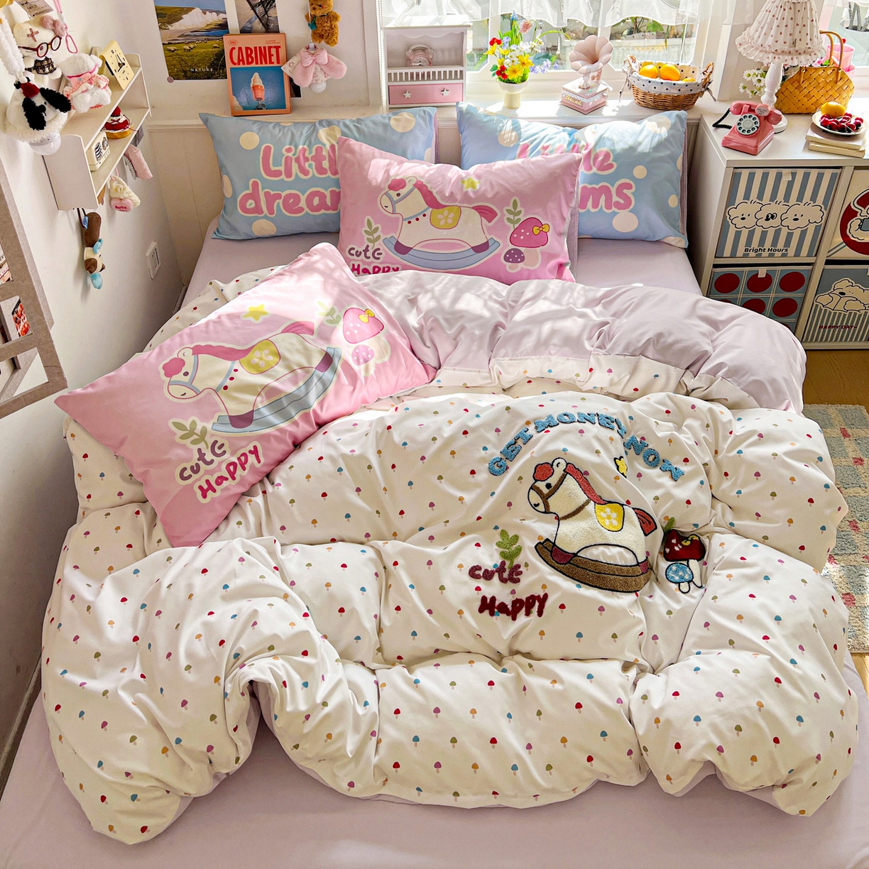 91家纺网 家纺一手货源 找家纺 （总）田子坊（原亨通） 2026春夏新款柔肤立体毛巾绣水洗棉四件套-系列二