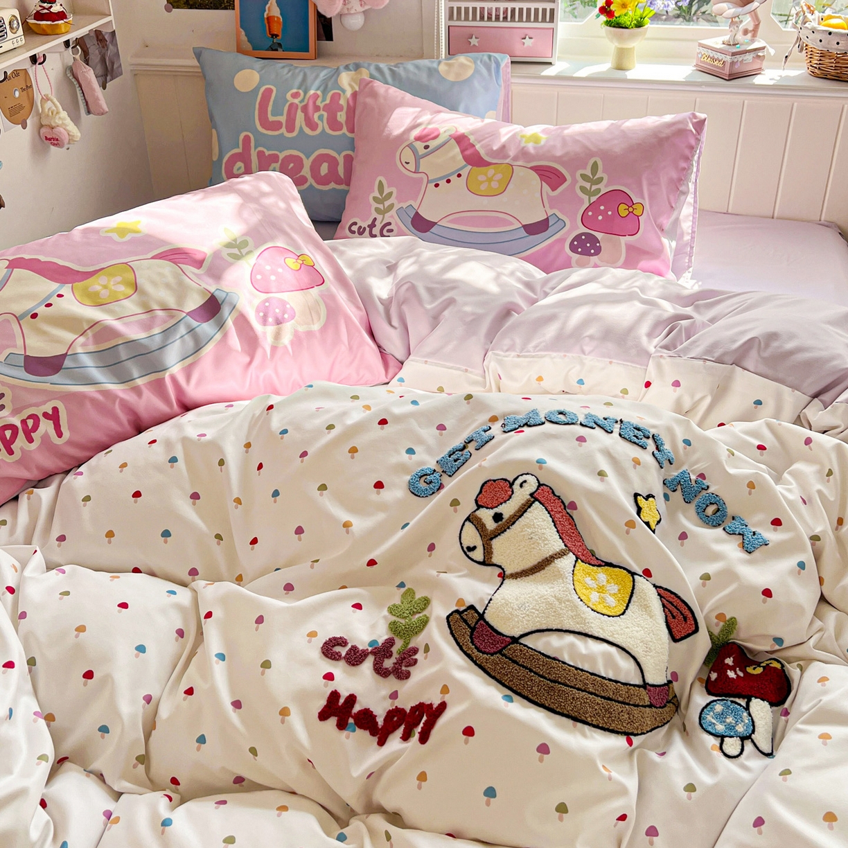 91家纺网 家纺一手货源 找家纺 （总）田子坊（原亨通） 2026春夏新款柔肤立体毛巾绣水洗棉四件套-系列二