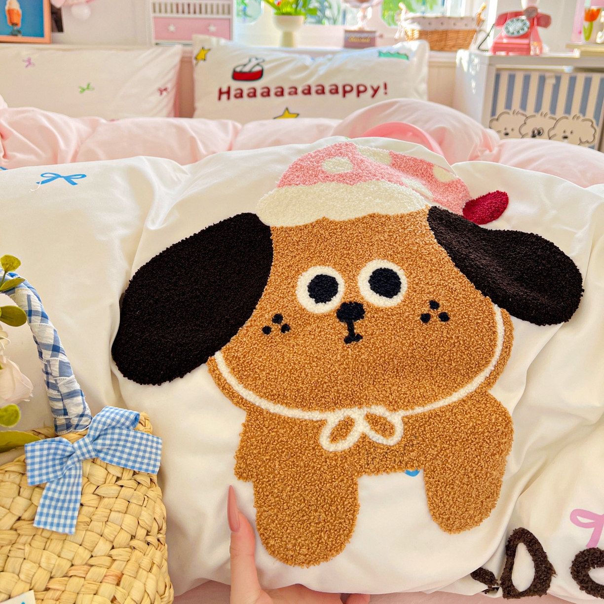 91家纺网 家纺一手货源 找家纺 （总）田子坊（原亨通） 2026春夏新款柔肤立体毛巾绣水洗棉四件套-系列二