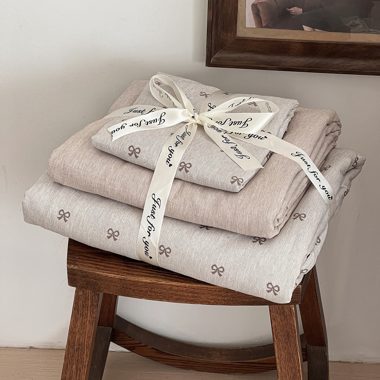 弗苓家纺 2026春季新款高克重加厚色织提花四件套 幸运小马