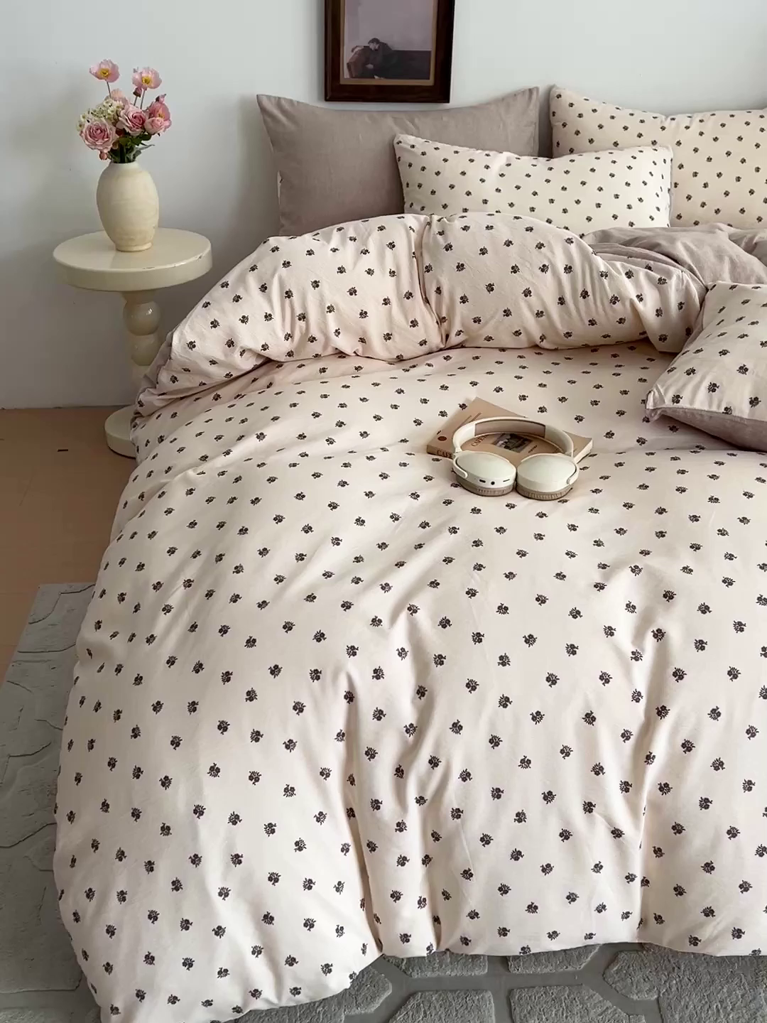 91家纺网 家纺一手货源 找家纺 弗苓家纺 2026春季新款高克重加厚色织提花四件套 知野