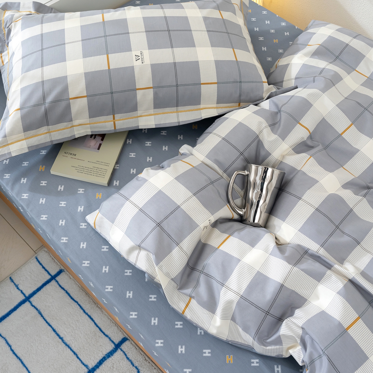 91家纺网 家纺一手货源 找家纺 （总）良佐生活 2026新款A类铂金精梳全棉学生三件套