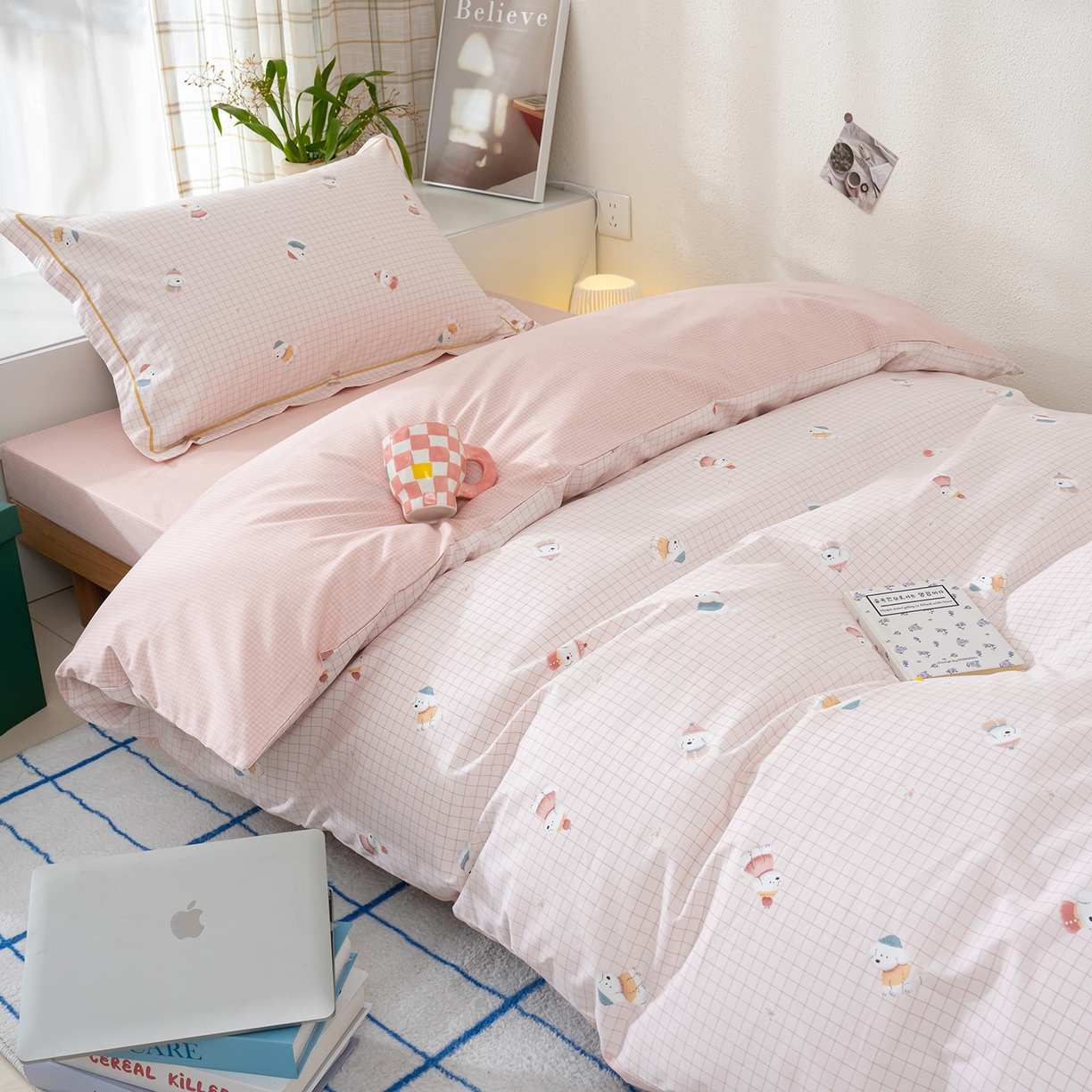 91家纺网 家纺一手货源 找家纺 （总）良佐生活 2026新款A类铂金精梳全棉学生三件套