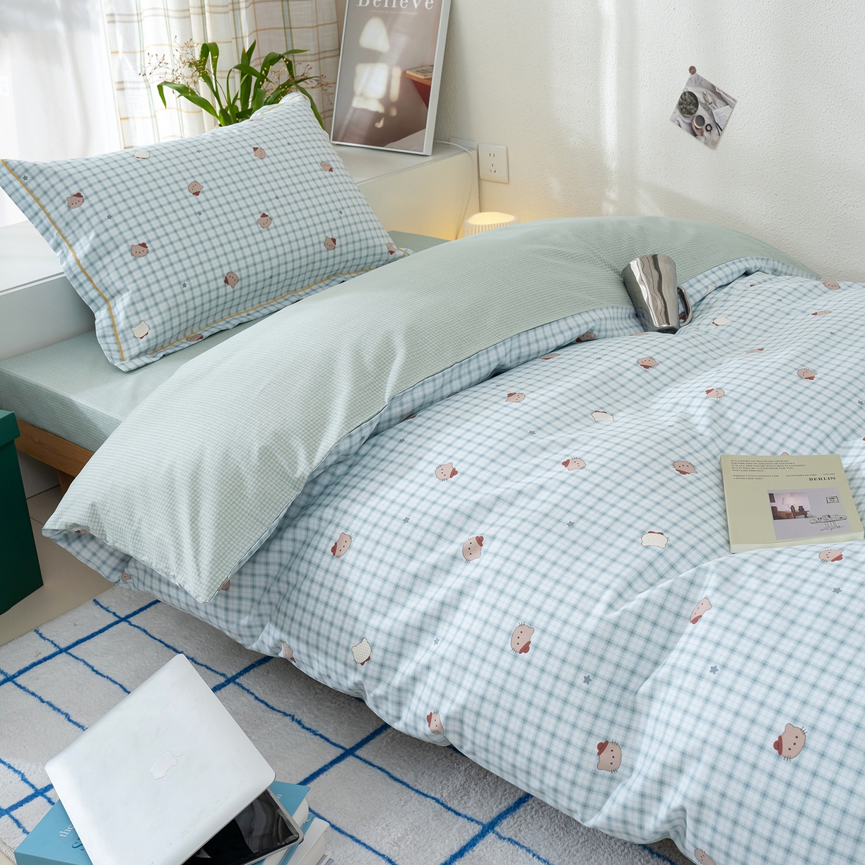 91家纺网 家纺一手货源 找家纺 （总）良佐生活 2026新款A类铂金精梳全棉学生三件套