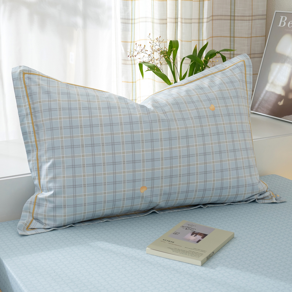 91家纺网 家纺一手货源 找家纺 良佐生活 2026新款A类铂金精梳全棉学生三件套 莉亚