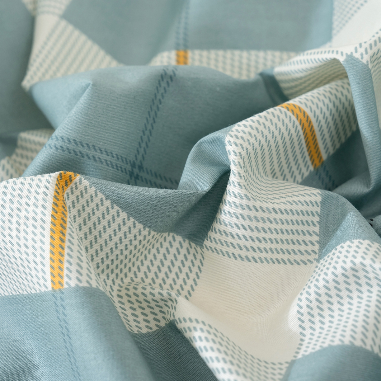 91家纺网 家纺一手货源 找家纺 良佐生活 2026新款A类铂金精梳全棉学生三件套 初遇-绿