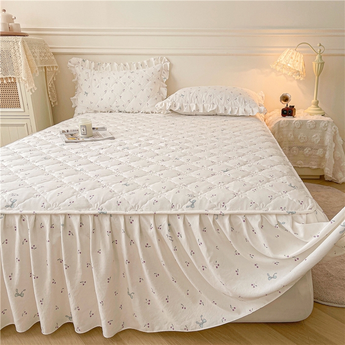 91家纺网 家纺一手货源 找家纺 （总）十个点2025新款针织棉 夹棉床笠式床裙床头罩系列 