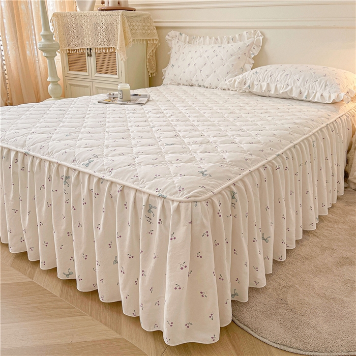 91家纺网 家纺一手货源 找家纺 （总）十个点2025新款针织棉 夹棉床笠式床裙床头罩系列 