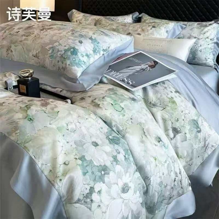 91家纺网 家纺一手货源 找家纺 （总）华誉 2026年新款水洗天丝夏被四件套