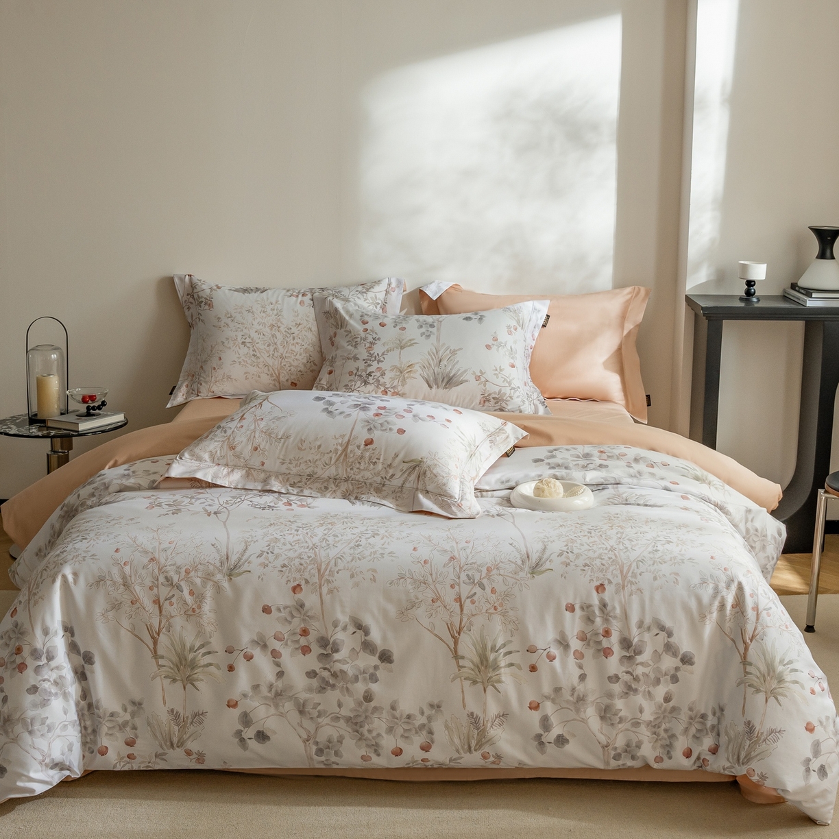 91家纺网 家纺一手货源 找家纺 （总）莱豫家纺 2026新款长绒棉纯棉阿克苏数码印花四件套